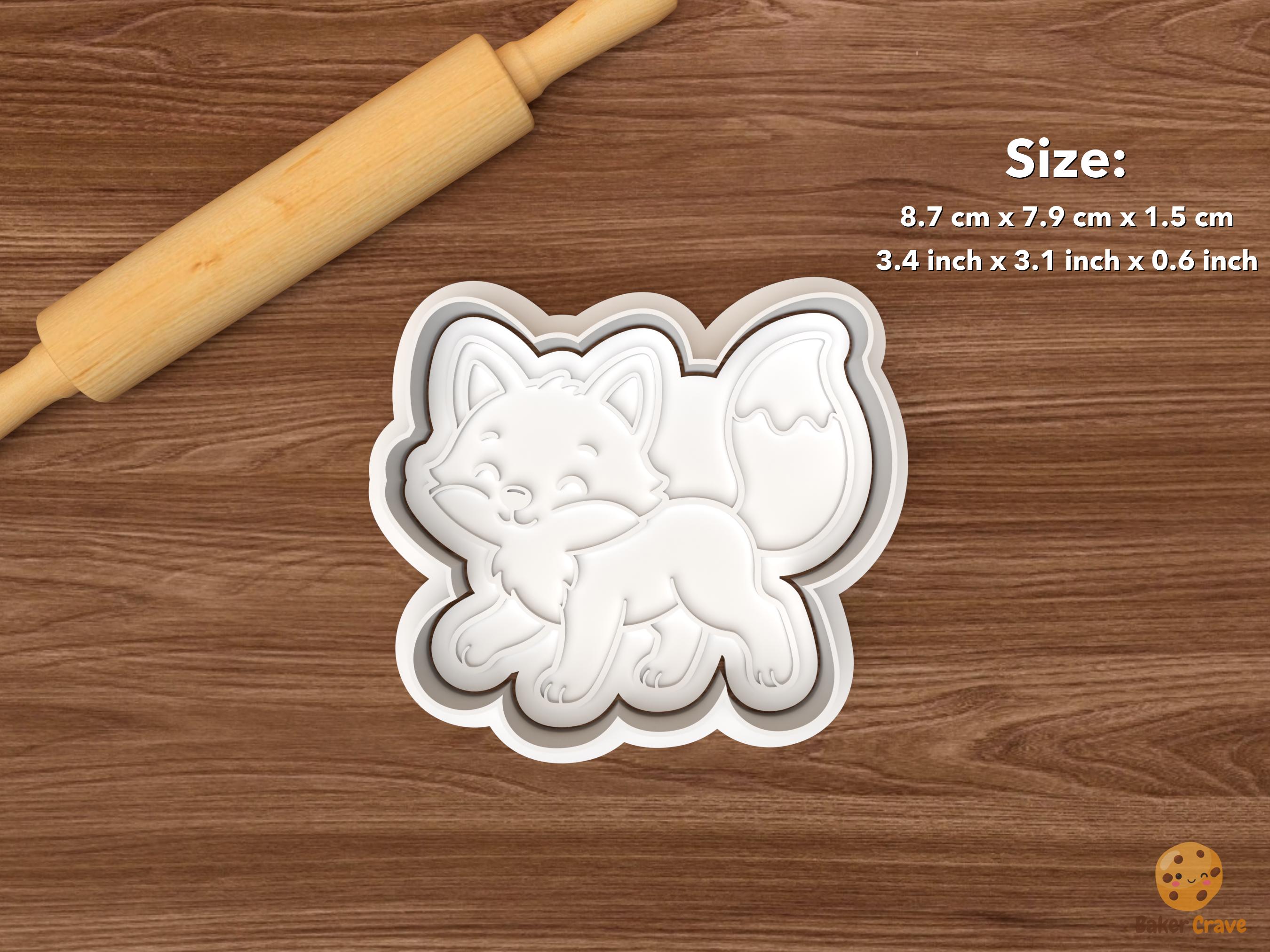 Fox Cookie Cutter Set STL File