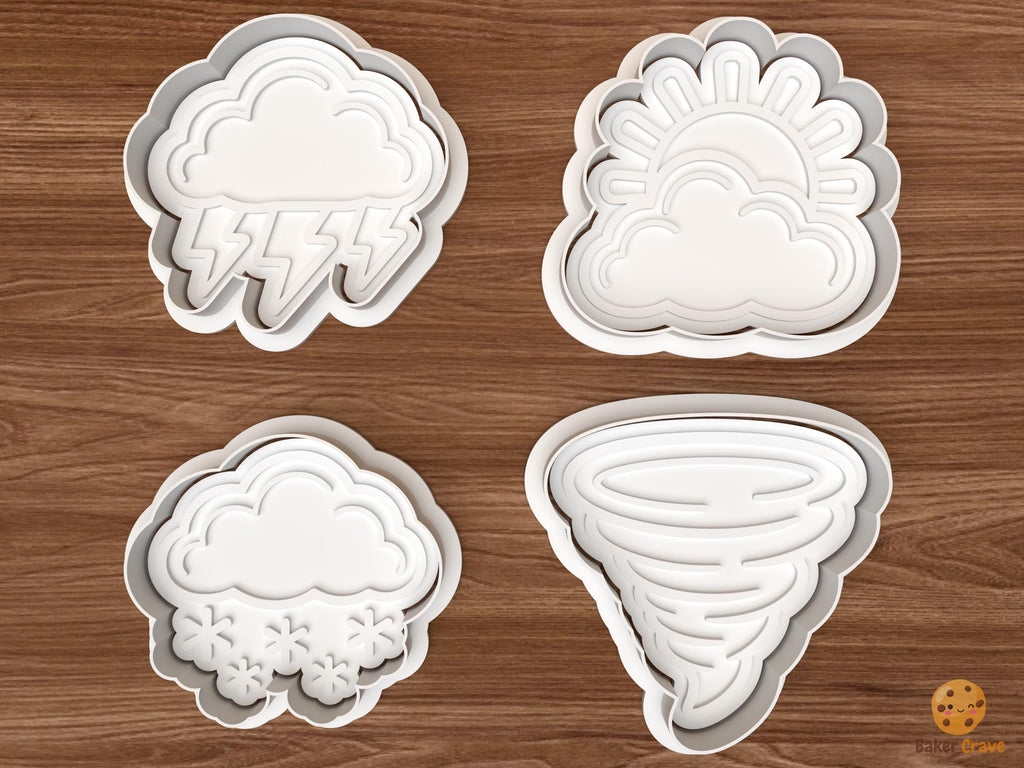Weather Cookie Cutter Set STL File