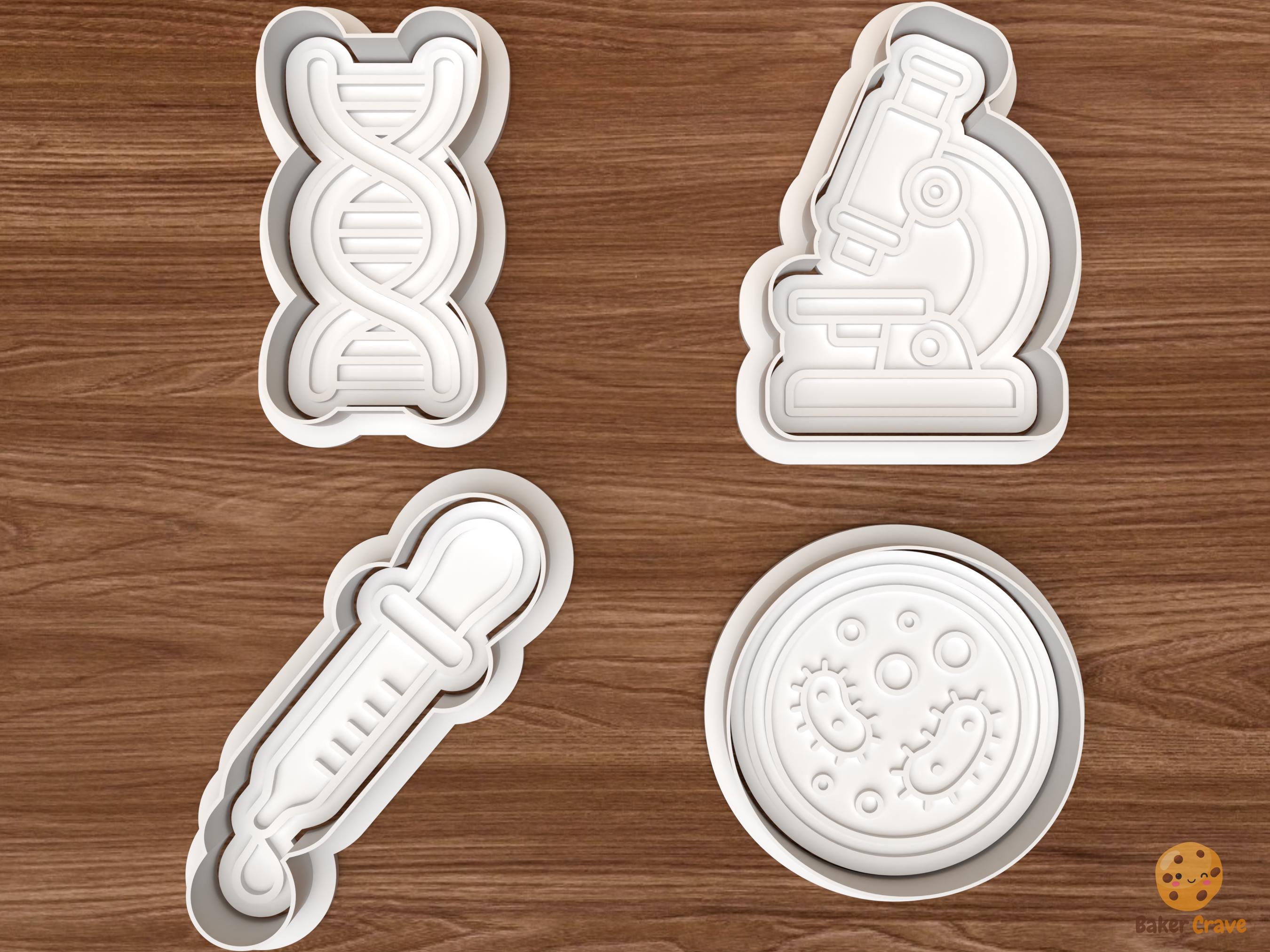 Science Cookie Cutter Set STL File