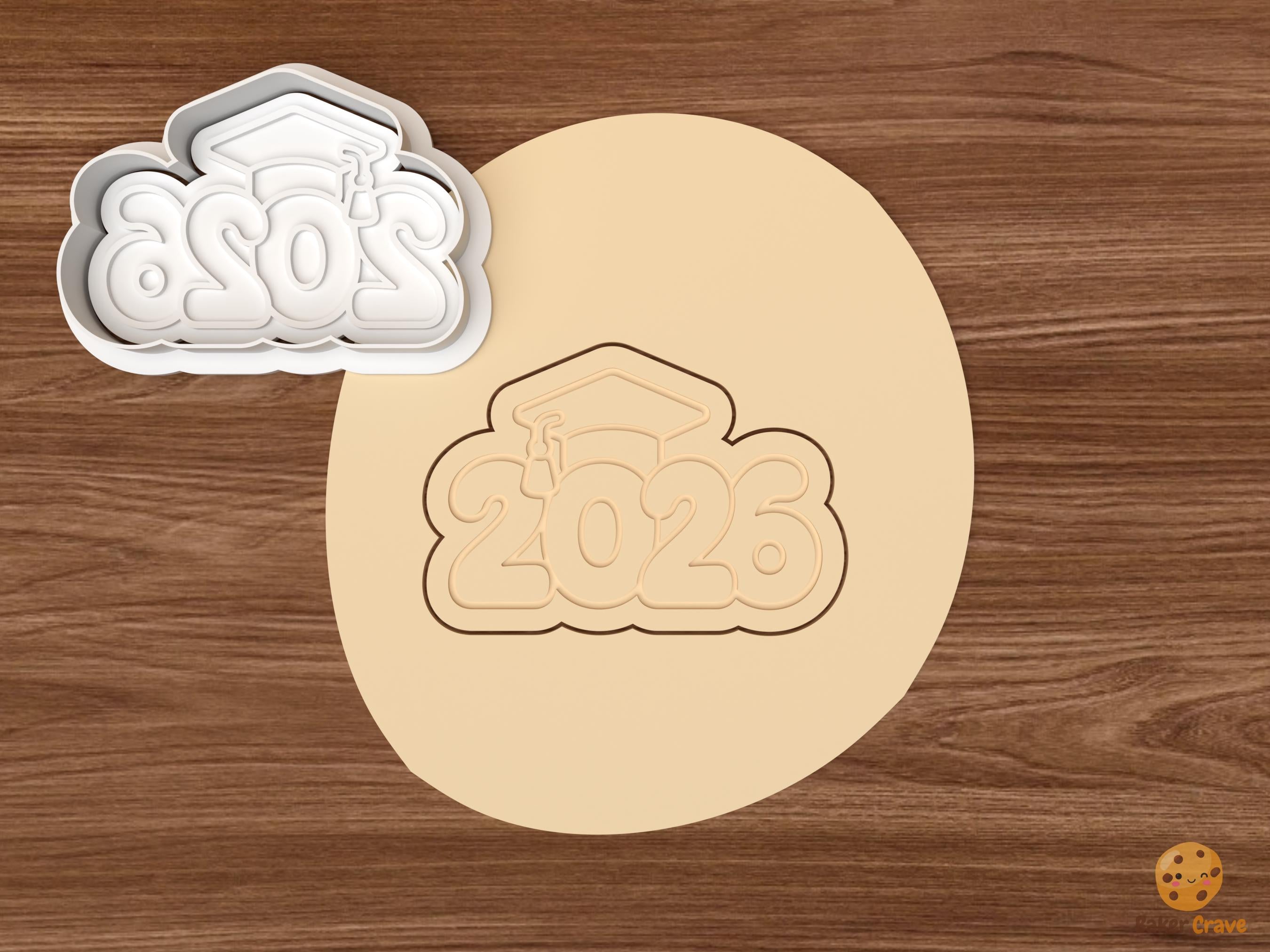 2026 Grad Cap Cookie Cutter STL File