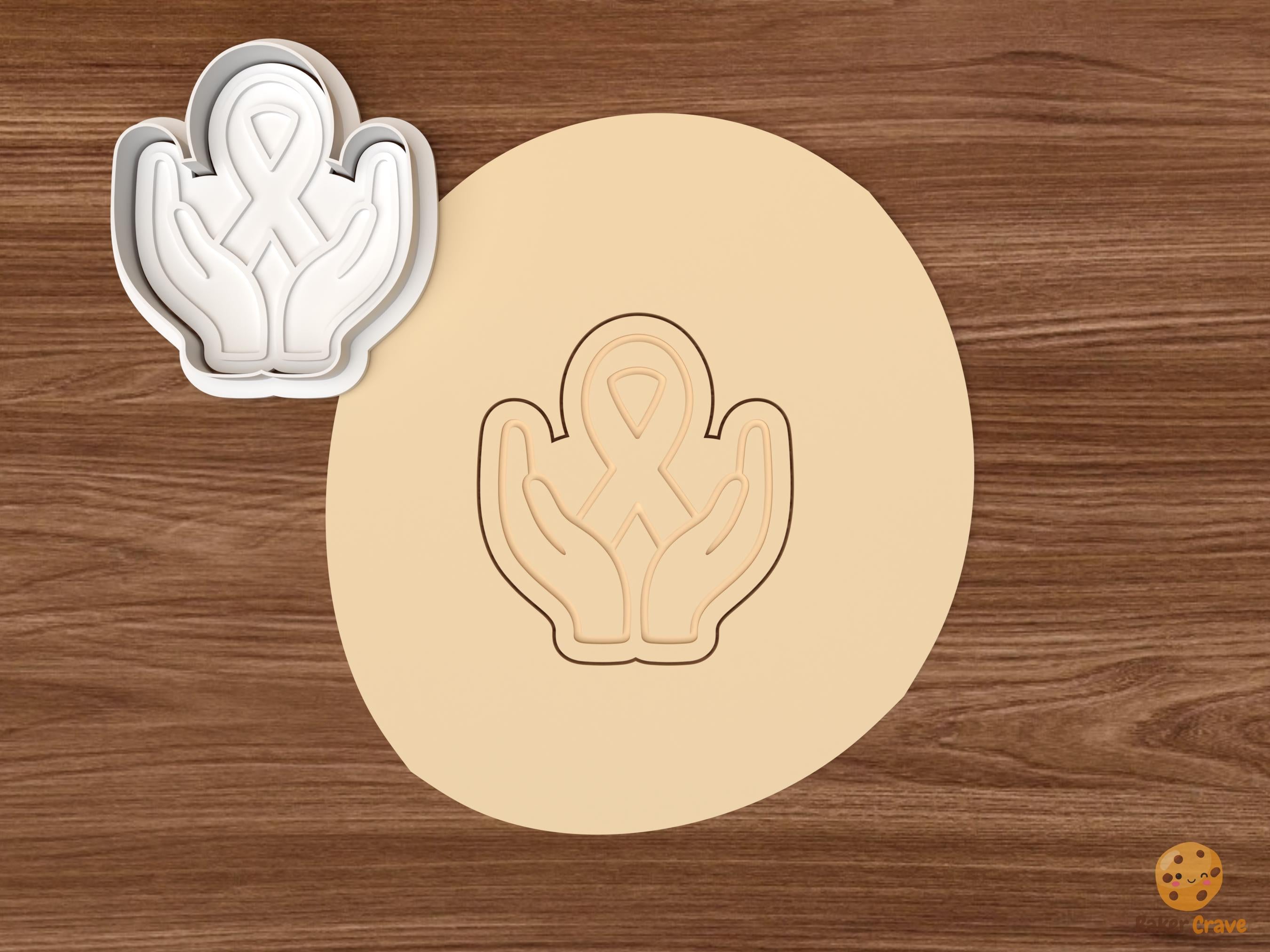 Breast Cancer Awareness Cookie Cutter Set STL File