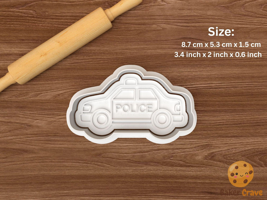 Emergency Vehicles Cookie Cutter Set STL File
