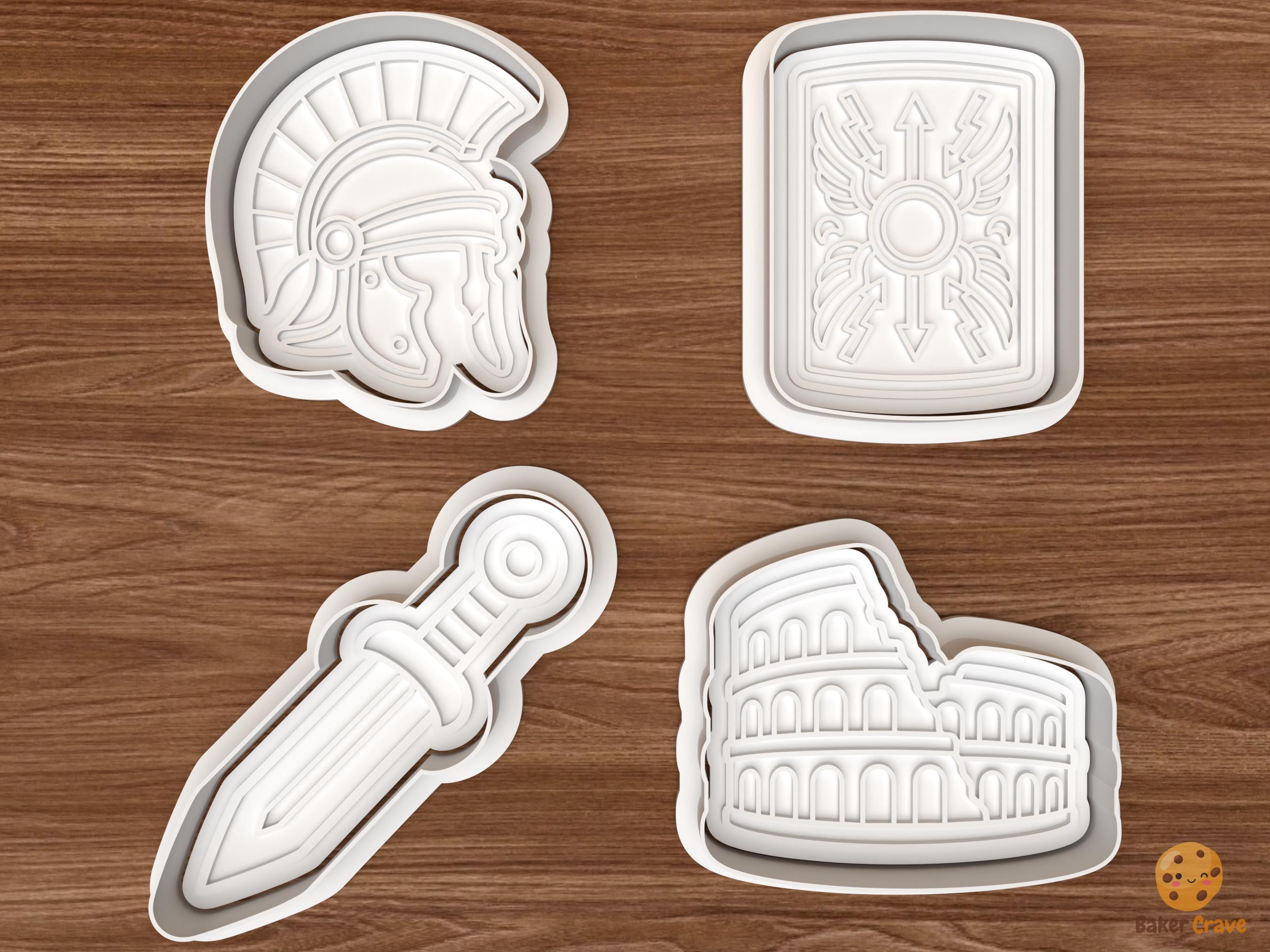 Ancient Rome Cookie Cutter Set STL File