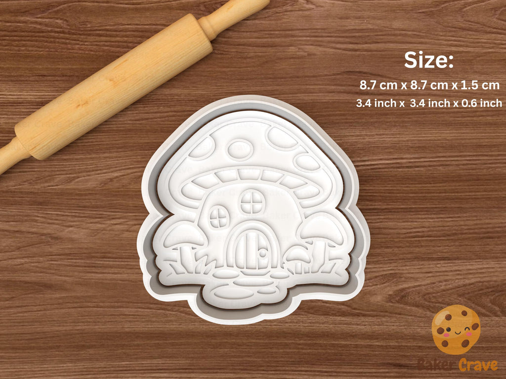 Fairy Mushroom Cookie Cutter Set STL File