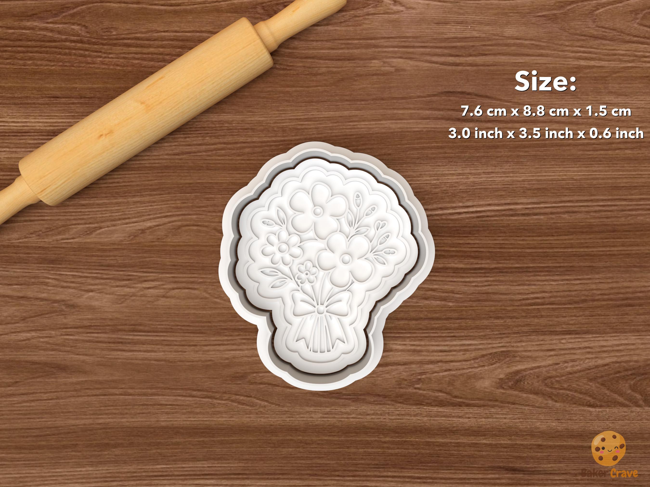 Wildflower Bridal Cookie Cutter Set STL File