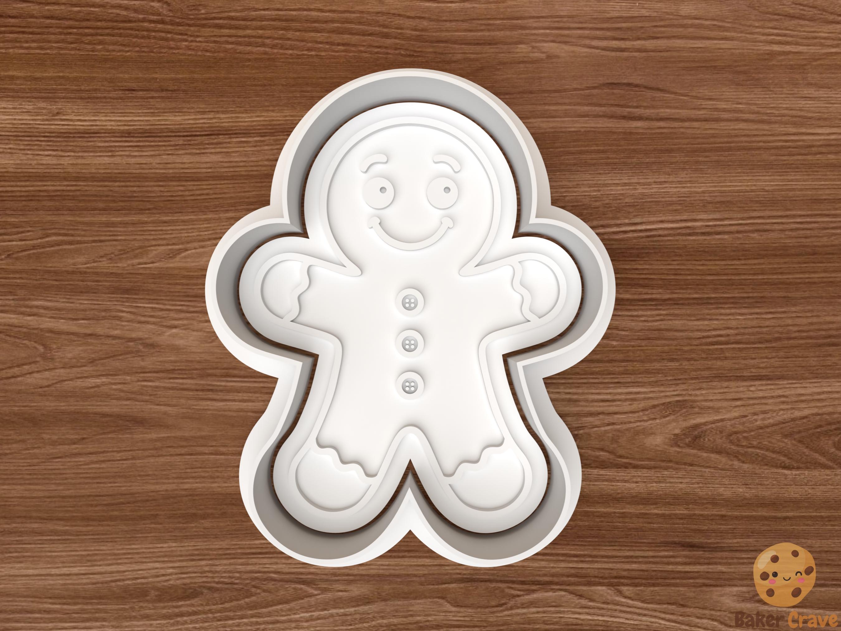 Gingerbread Man Cookie Cutter STL File