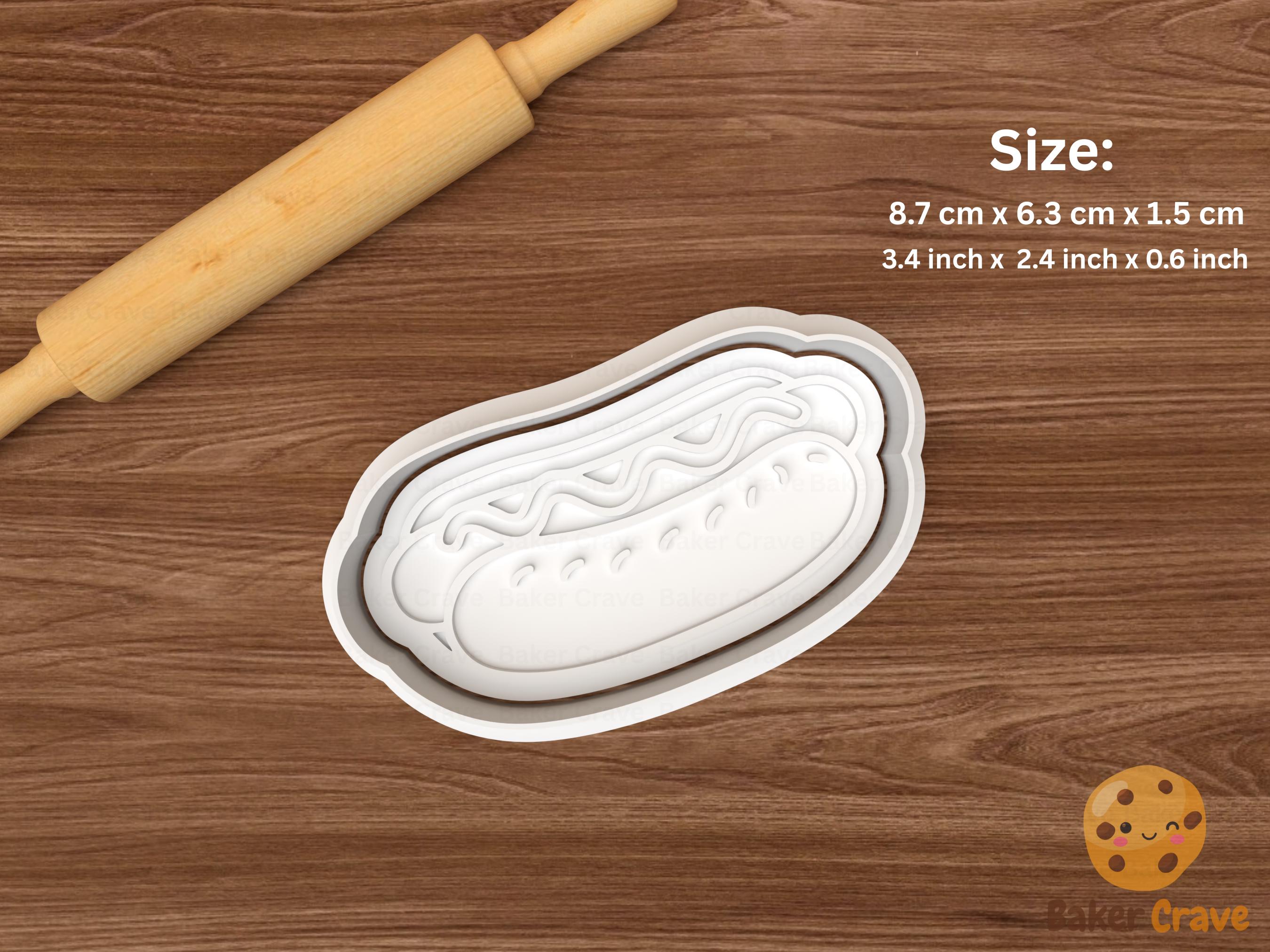 Hot Dog Cookie Cutter Set STL File