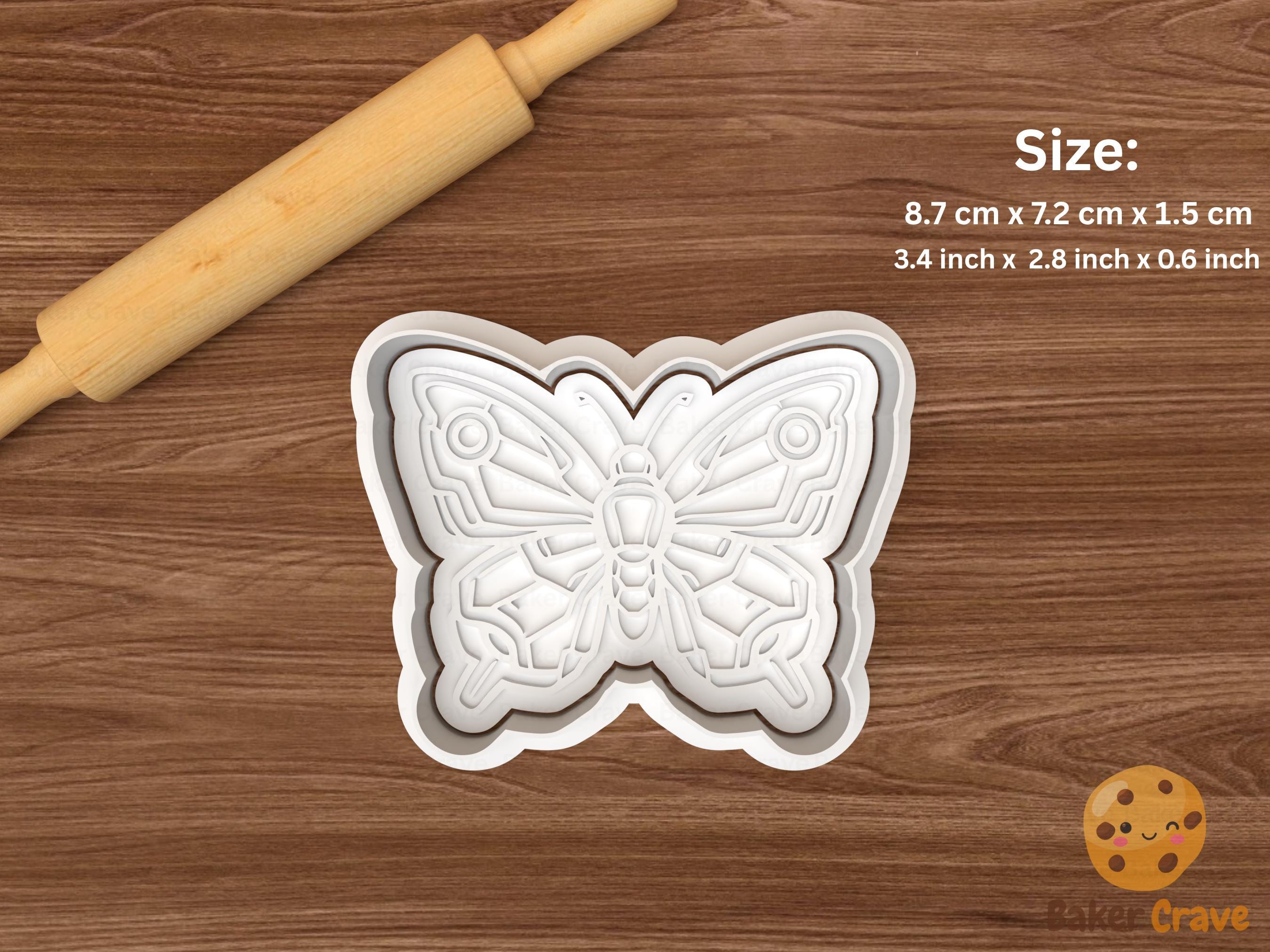 Mechanical Butterfly Cookie Cutter Set STL File