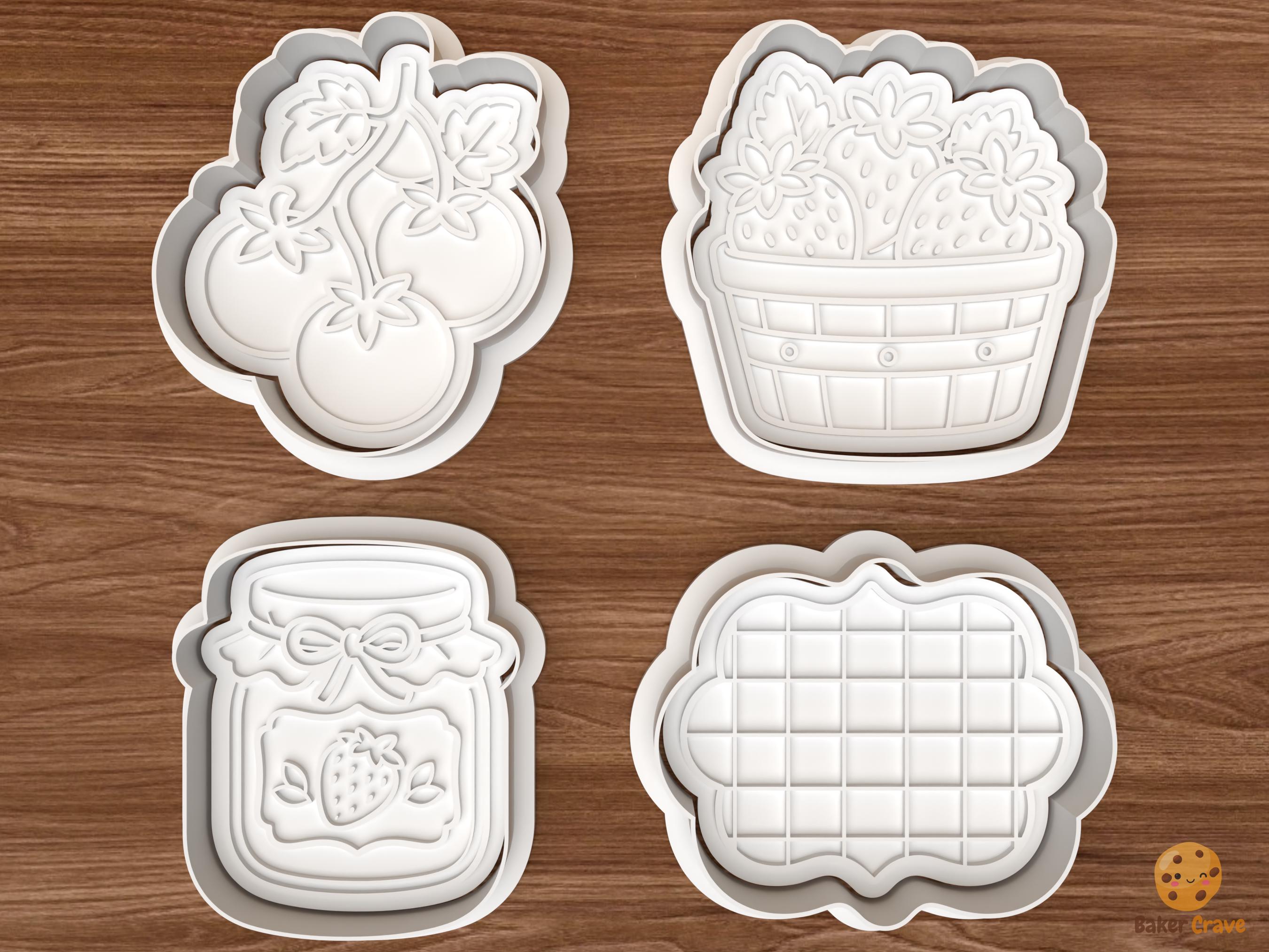 Farmers Market Cookie Cutter Set STL File