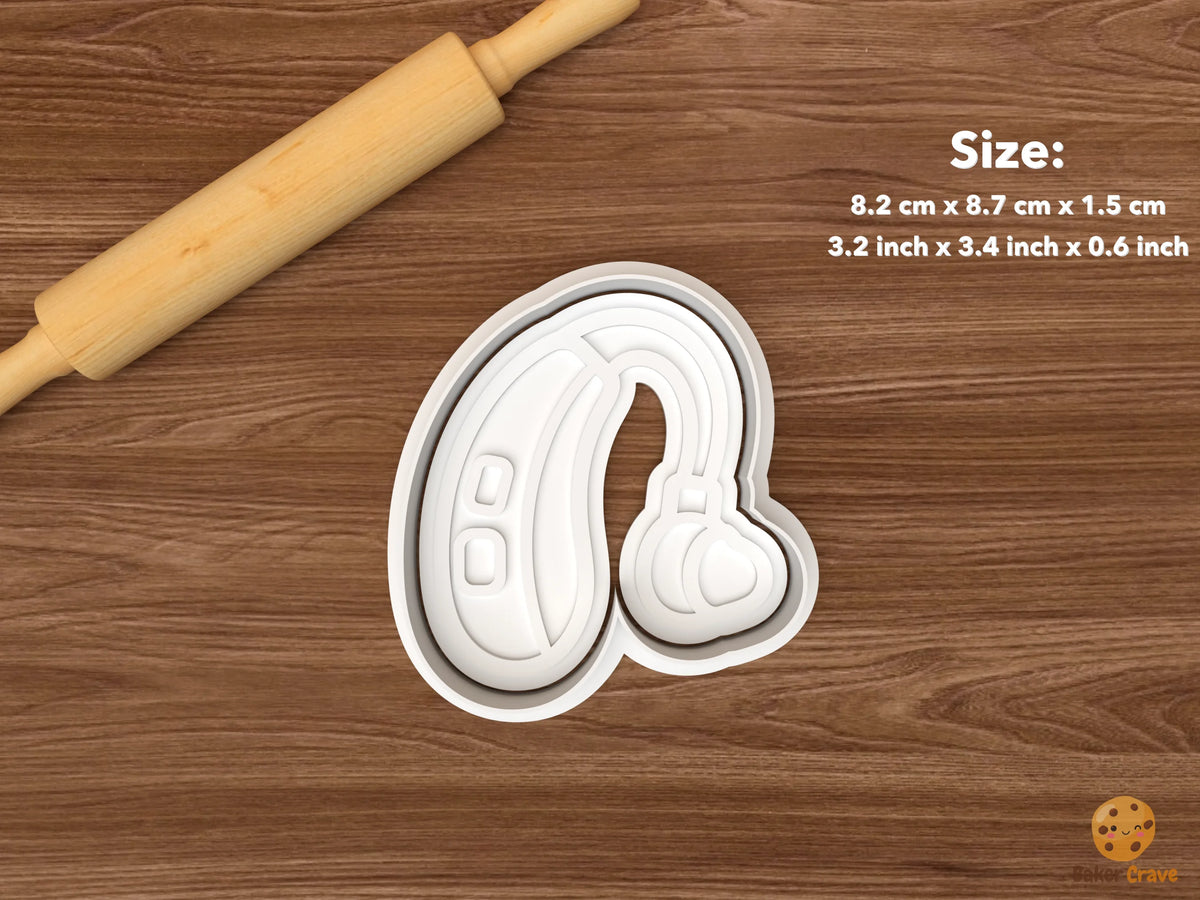 Accessibility Inclusion Cookie Cutter Set - single hearing aid