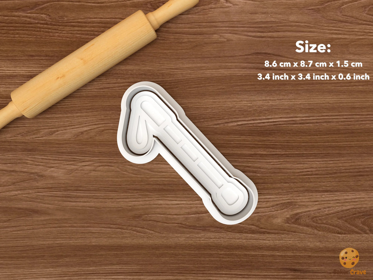 Accessibility Inclusion Cookie Cutter Set - single white cane