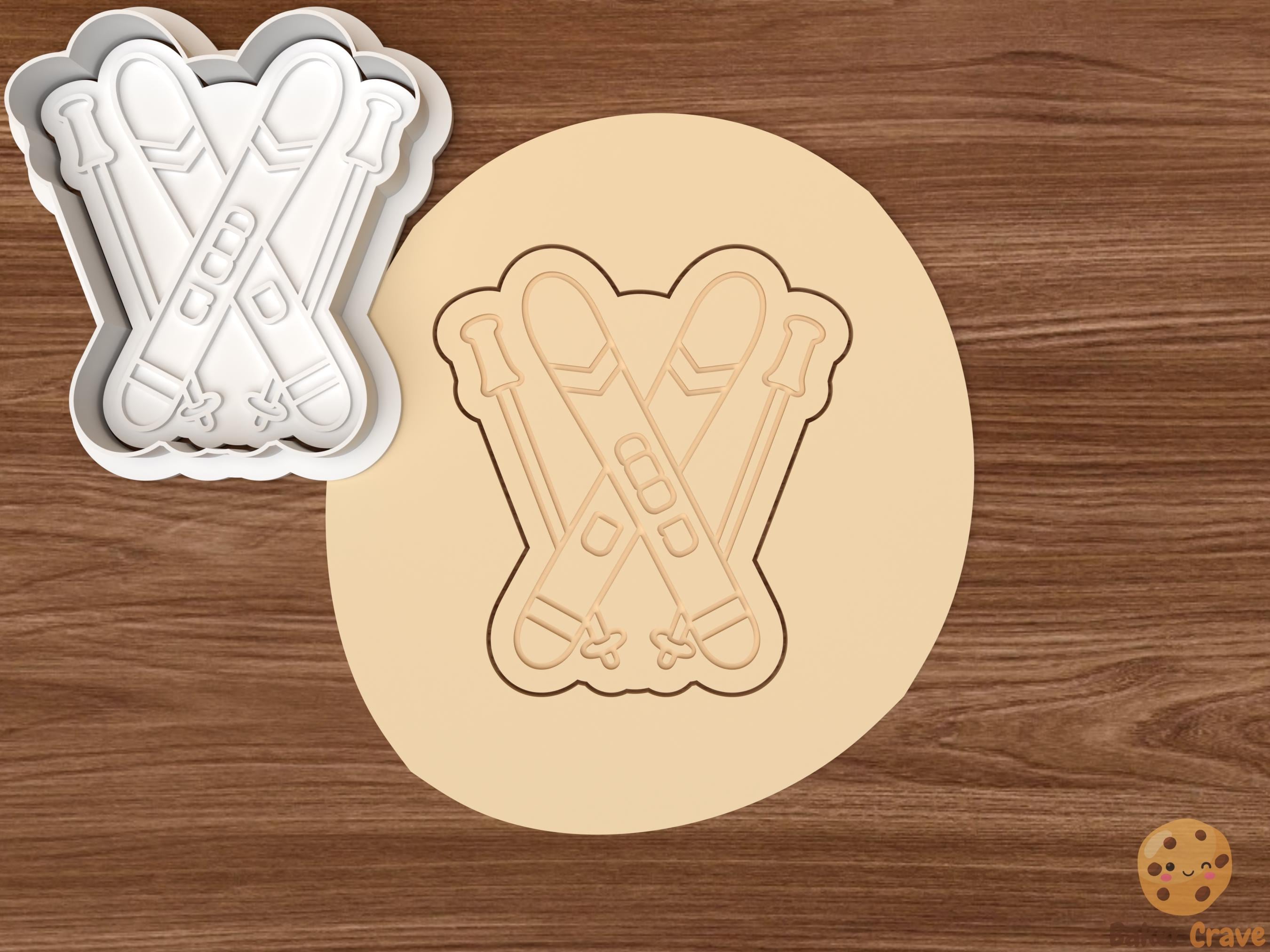 Ski Cookie Cutter Set STL File