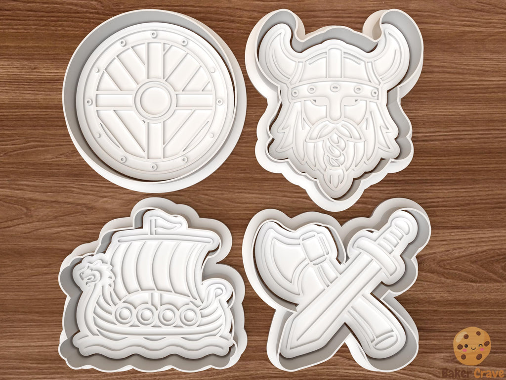 Viking Cookie Cutter Set STL File