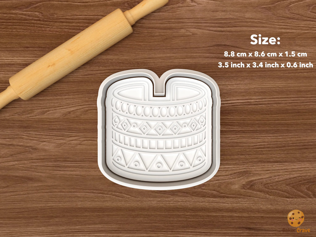 African Jewelry Cookie Cutter Set STL File