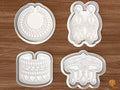 African Jewelry Cookie Cutter Set STL File