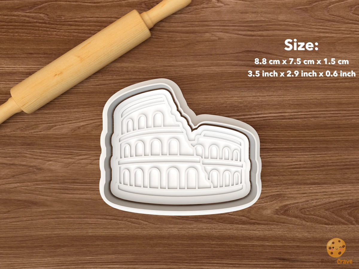 Ancient Rome Cookie Cutter Set - single colosseum