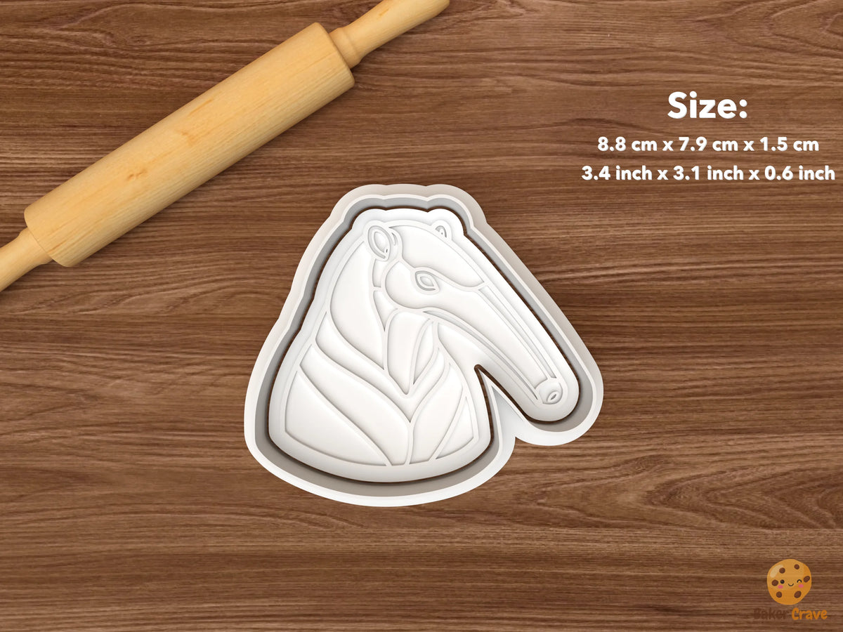 Anteater Cookie Cutter Set - single anteater bust