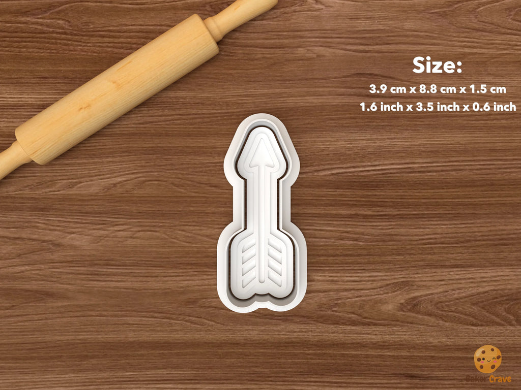 Archery Cookie Cutter Set STL File - single arrow