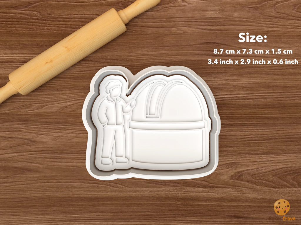 Astronomer Cookie Cutter Set STL File - single observatory dome