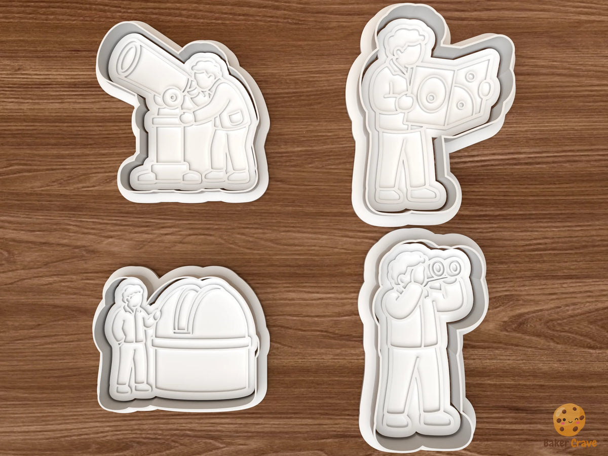 Astronomer Cookie Cutter Set STL File - 01 set main