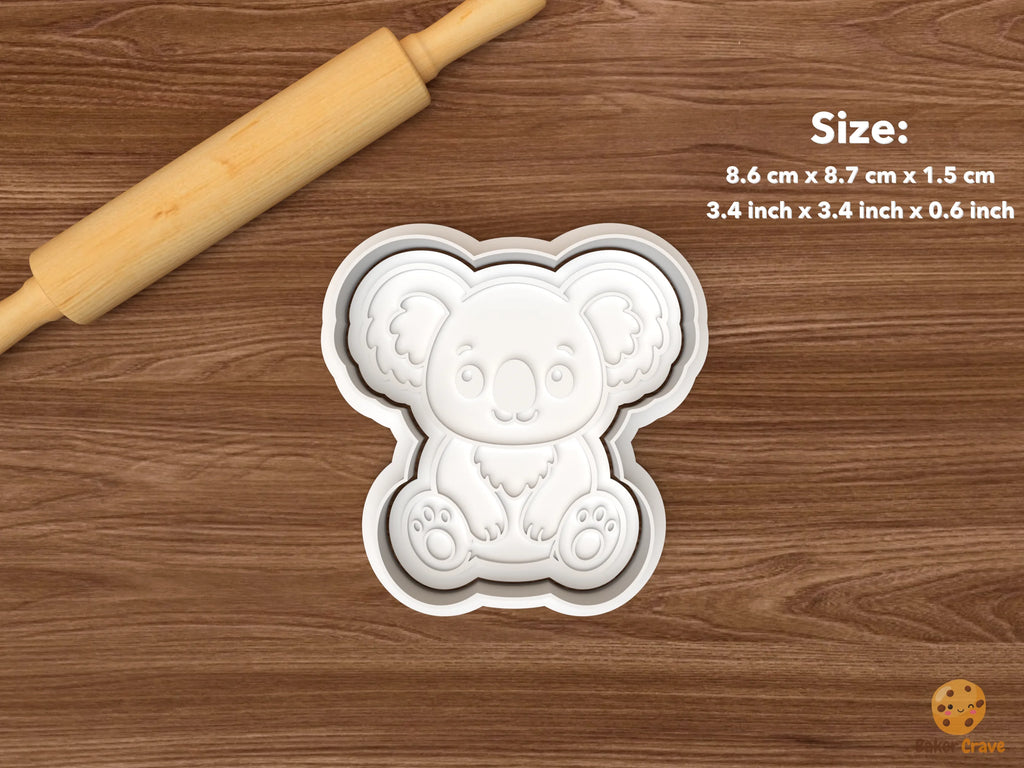 Australian Animals Cookie Cutter Set STL File - single koala
