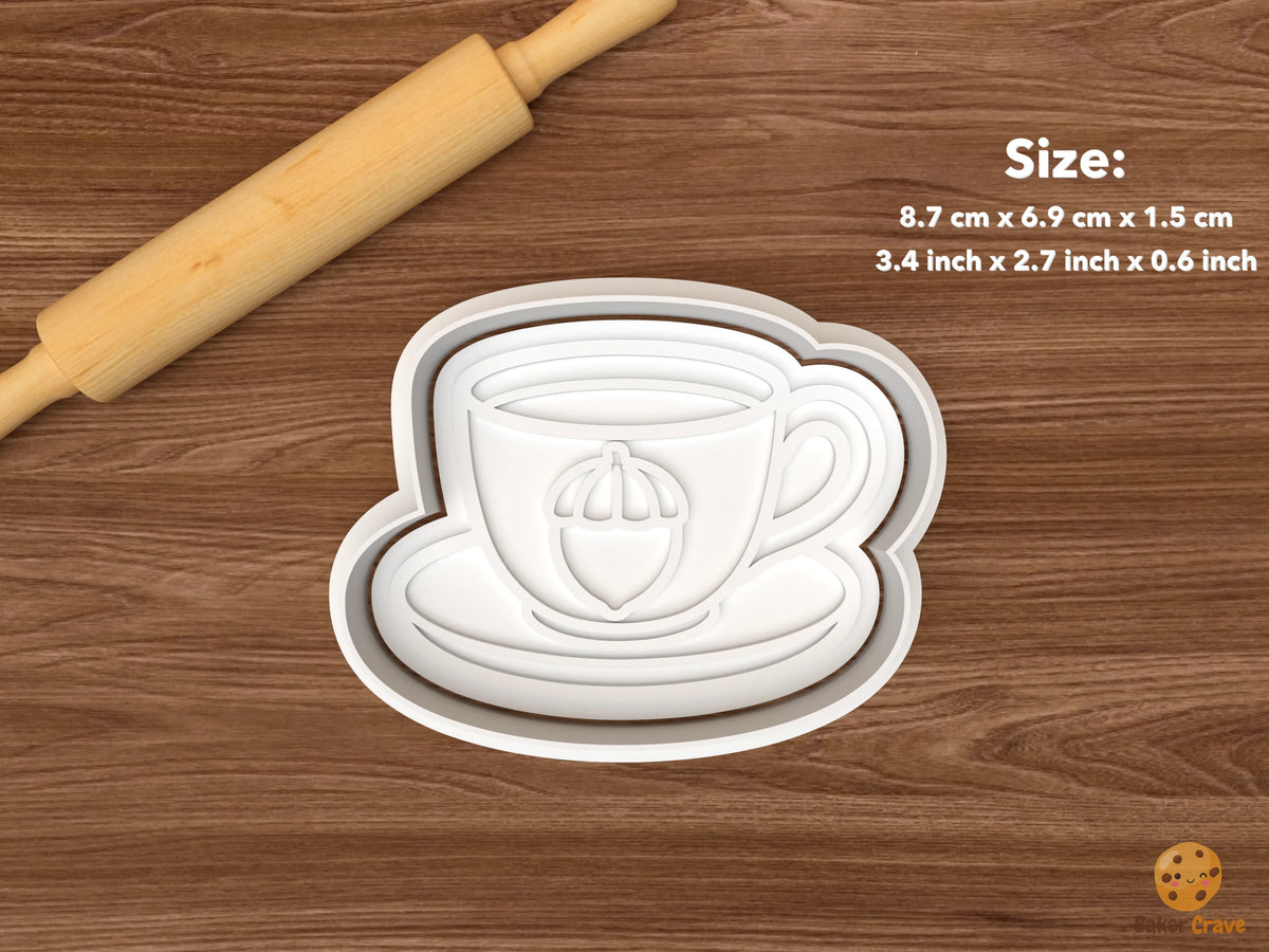 Autumn Tea Party Cookie Cutter Set STL File