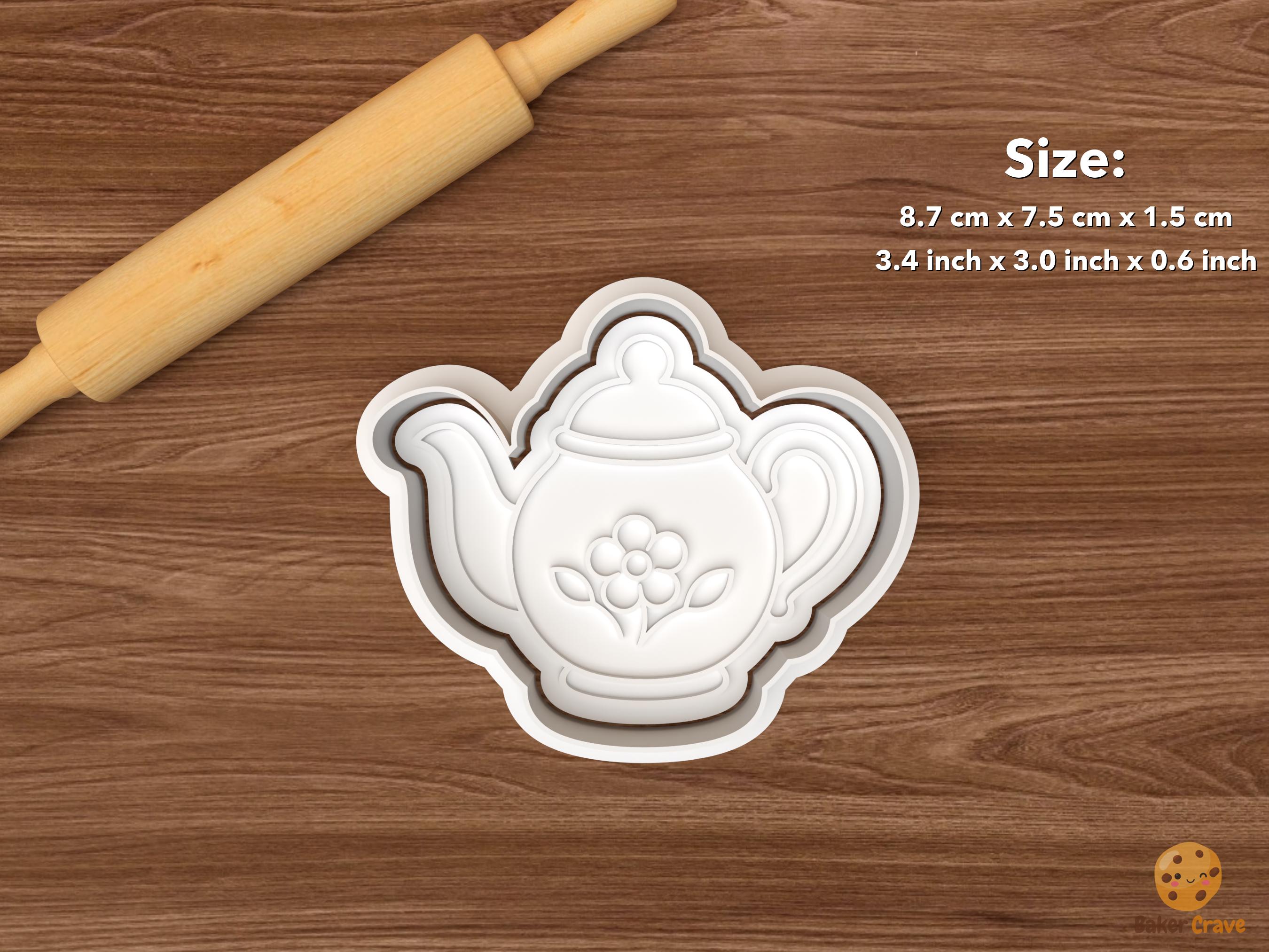Floral Tea Party Cookie Cutter Set STL File