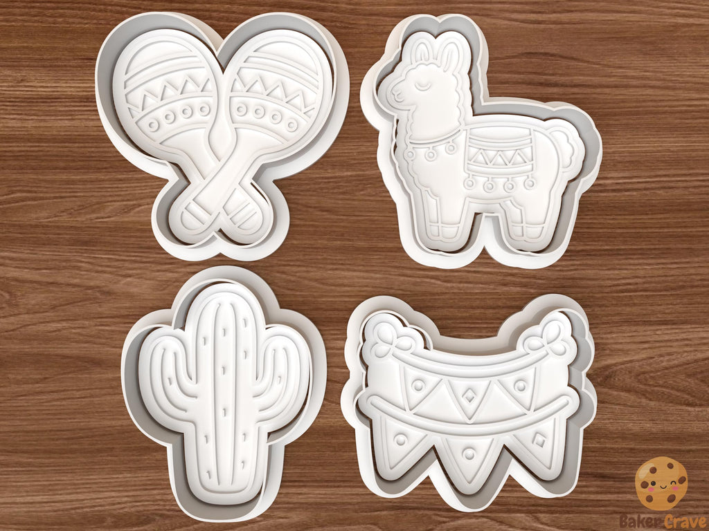 Mexican Fiesta Cookie Cutter Set STL File