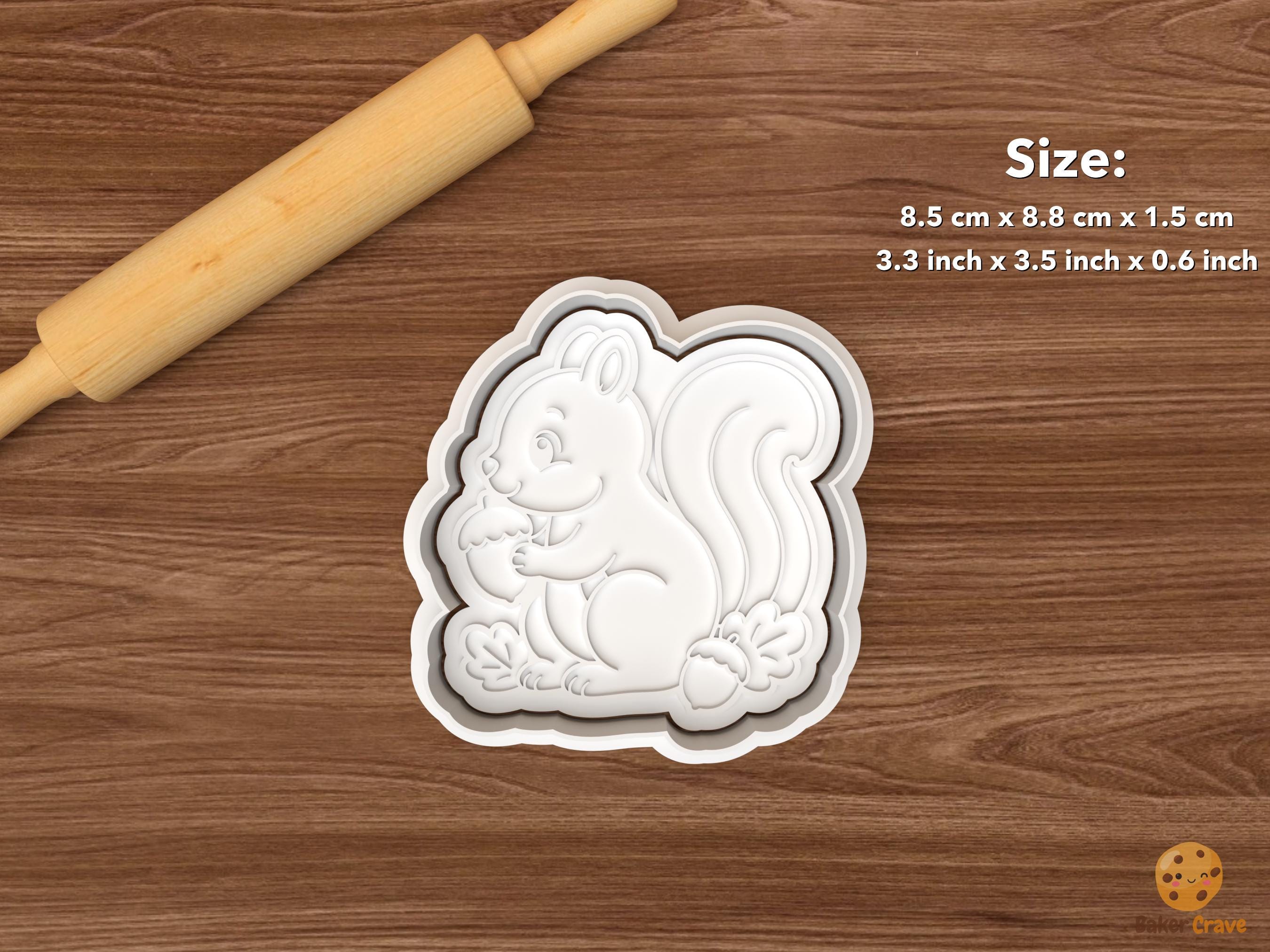 Squirrel Cookie Cutter Set STL File