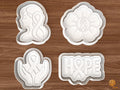Breast Cancer Awareness Cookie Cutter Set STL File