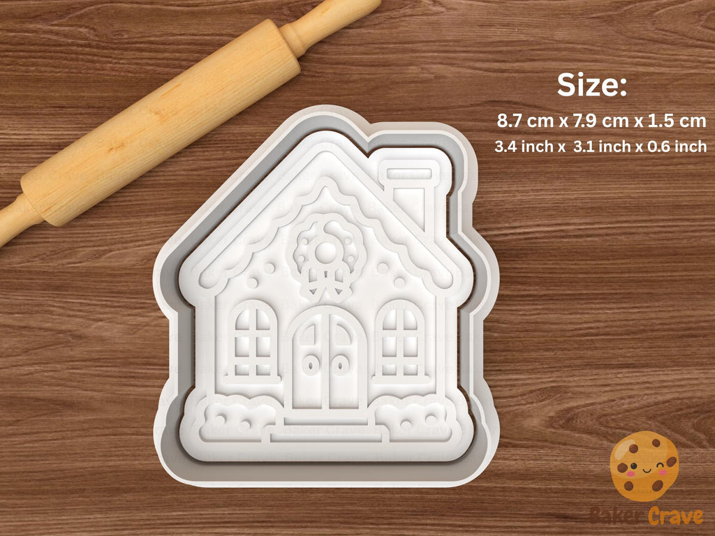 Christmas Gingerbread House Cookie Cutter Set STL File
