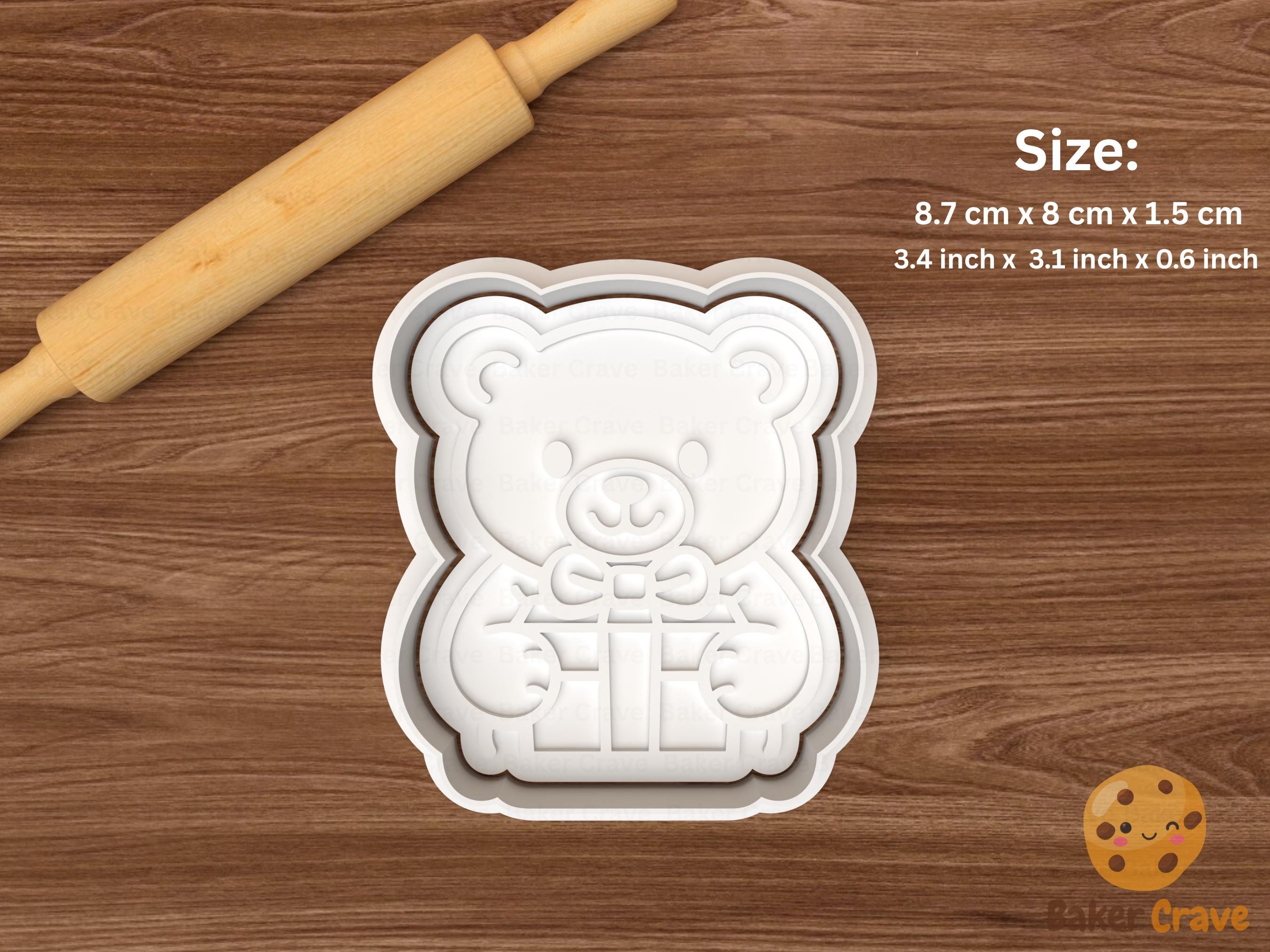 Birthday Teddy Bear Cookie Cutter Set STL File