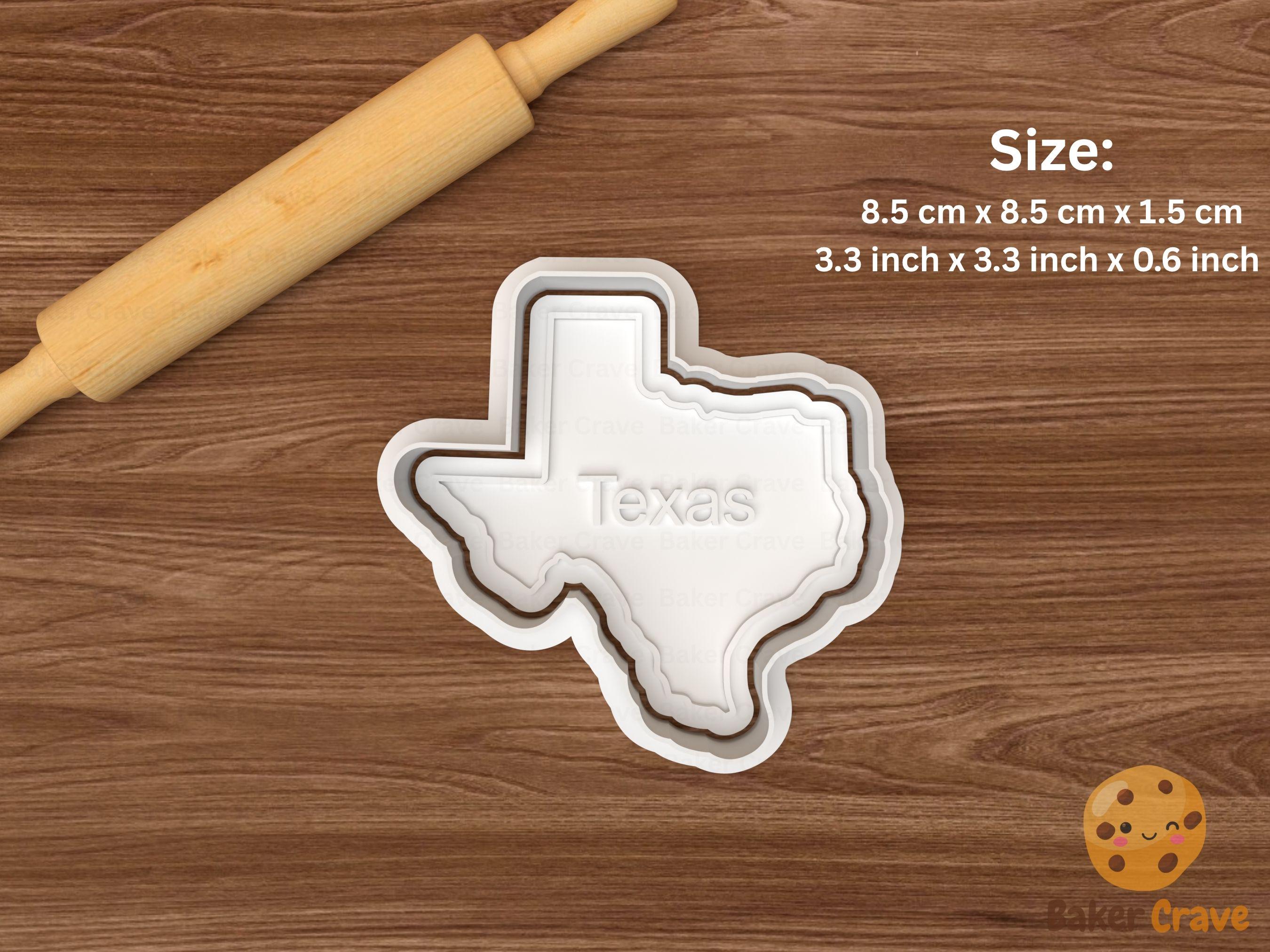 USA State Map Cookie Cutter Set STL File