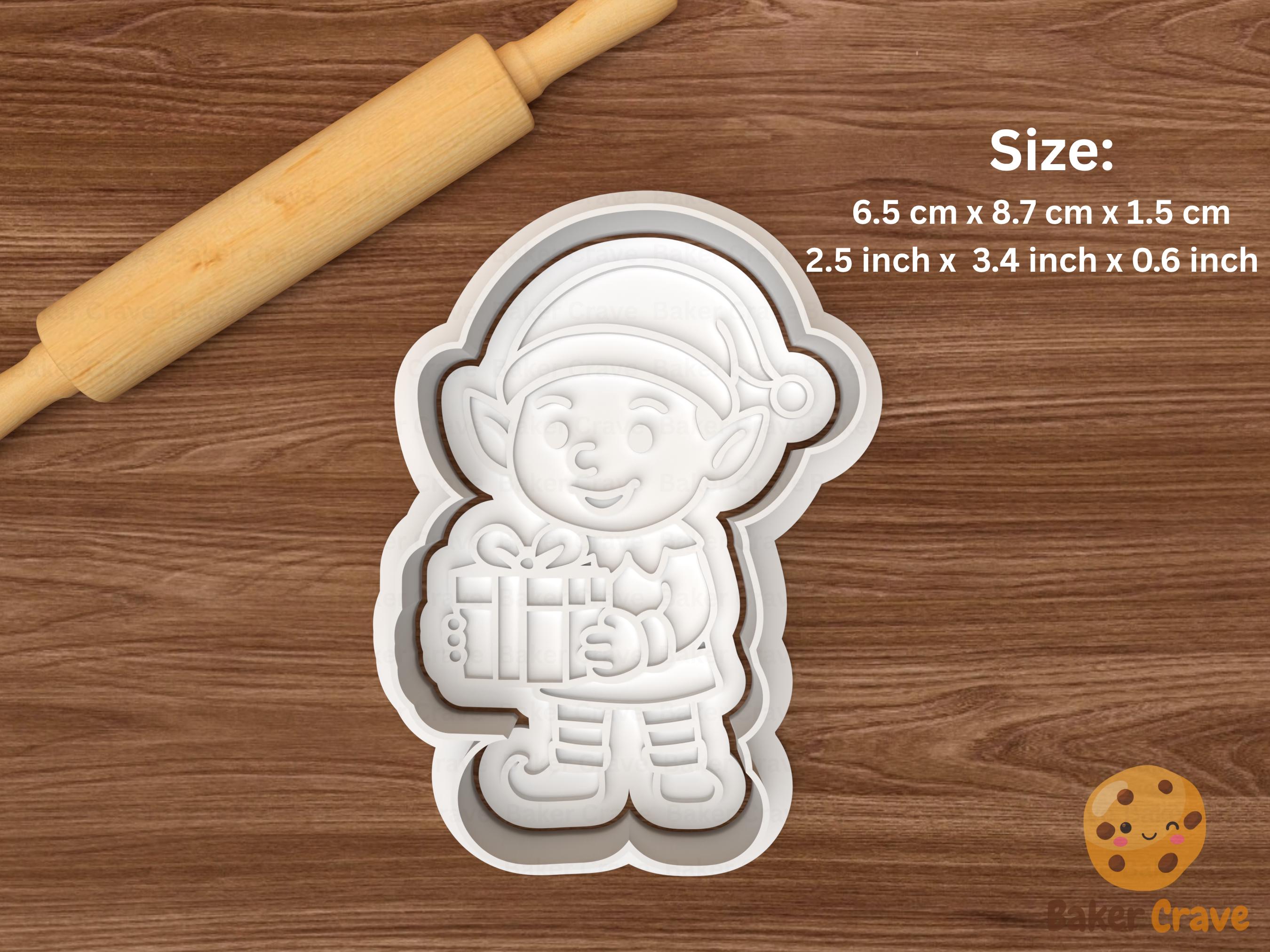Christmas Elf Cookie Cutter Set STL File
