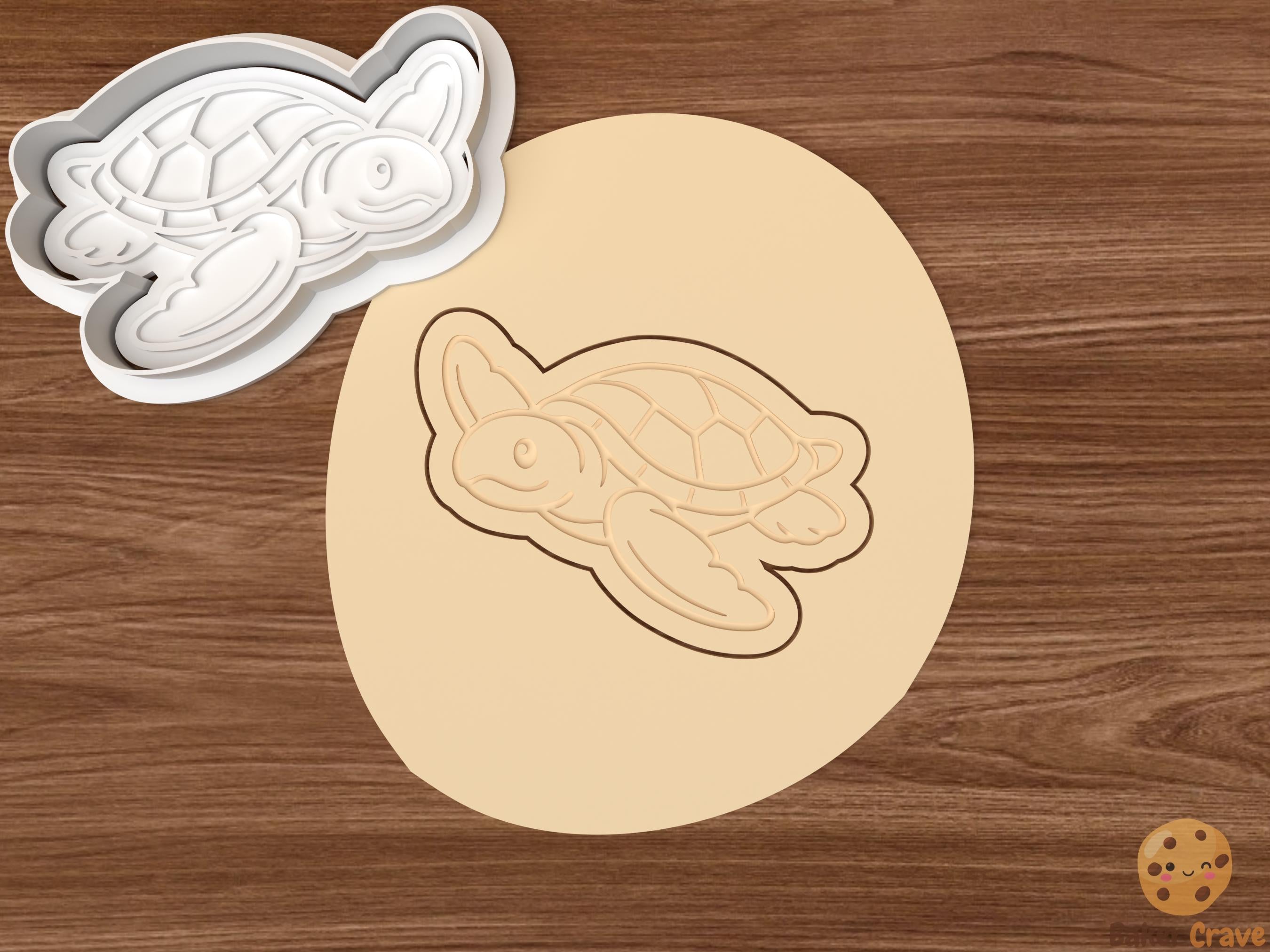 Sea Turtle Cookie Cutter Set STL File