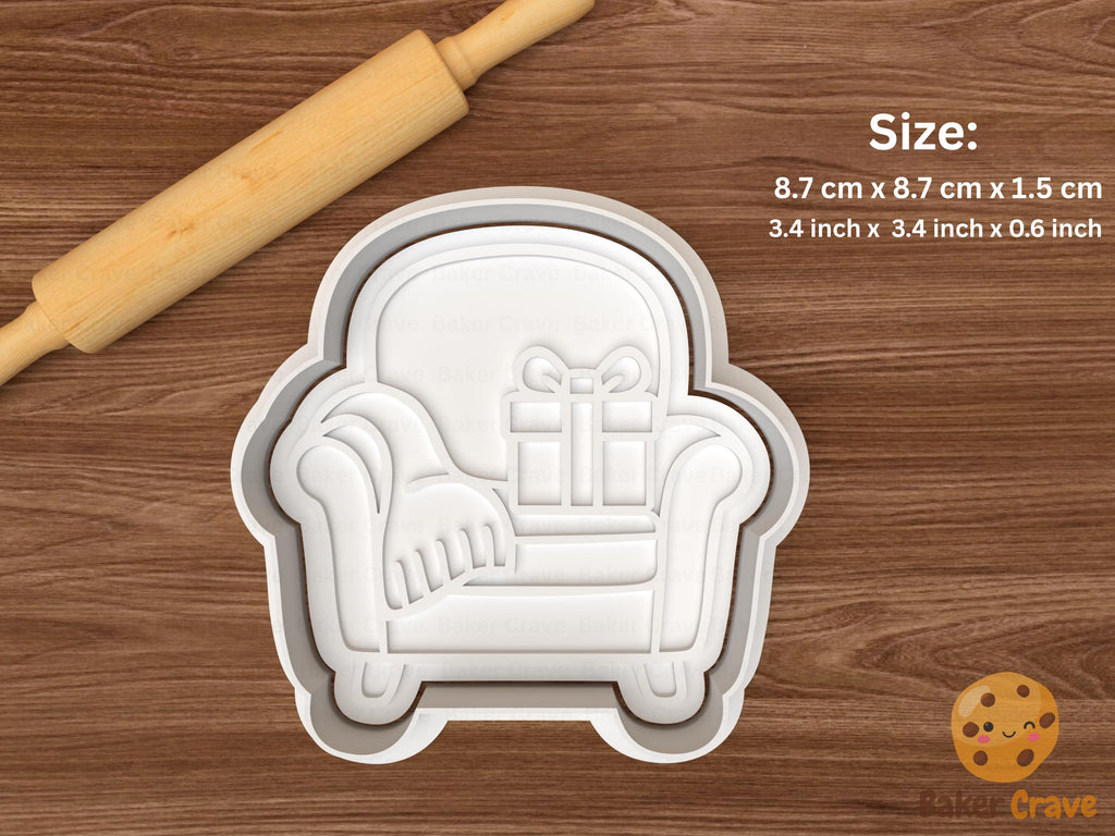 Christmas Cozy Home Cookie Cutter Set STL File
