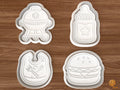 Baby BBQ Cookie Cutter Set STL File - 01 set main