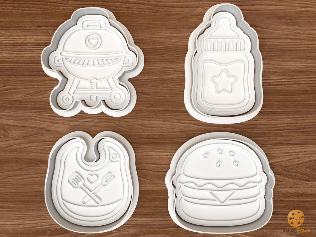 Baby BBQ Cookie Cutter Set - 01 set main