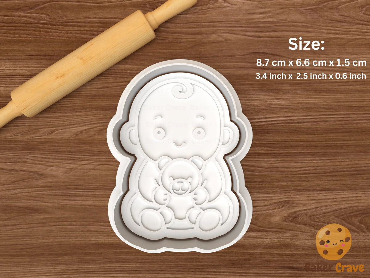 Baby Cookie Cutter Set STL File - baby4