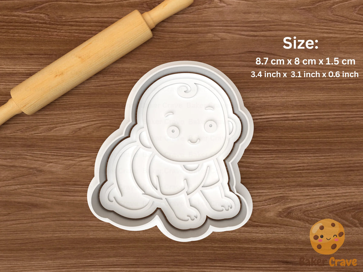 Baby Cookie Cutter Set STL File - baby5