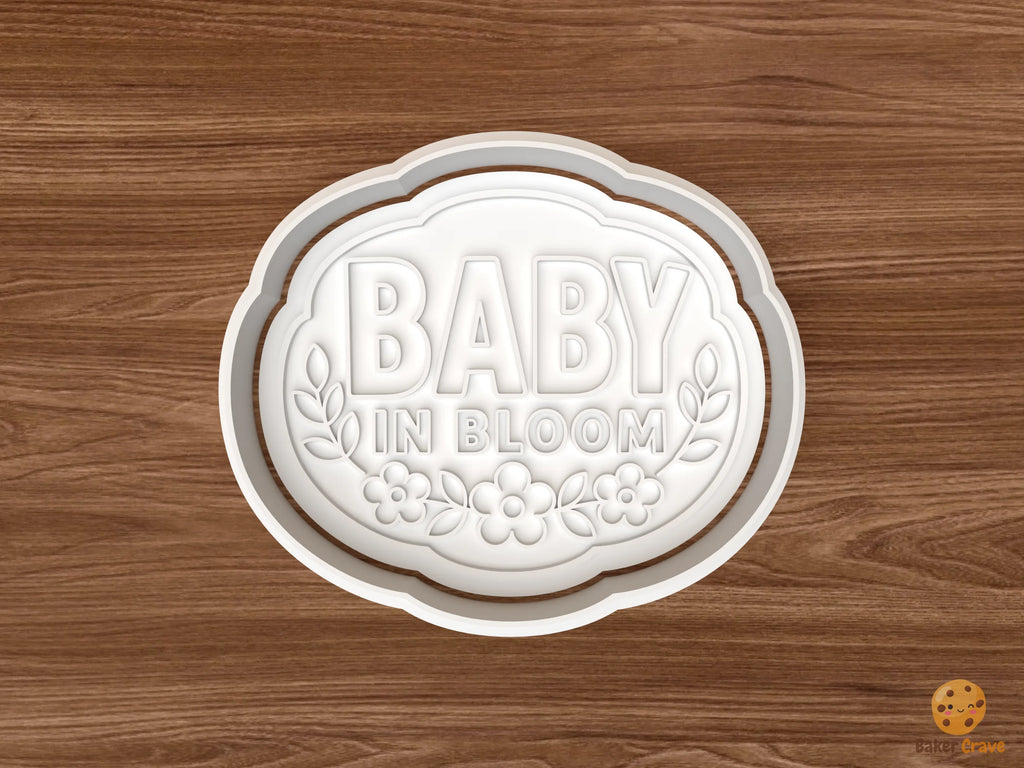 Baby In Bloom Cookie Cutter STL File - 01 main photo
