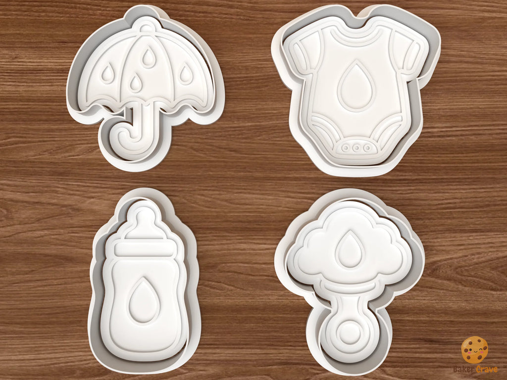 Baby Sprinkle Cookie Cutter Set STL File - 01 set main