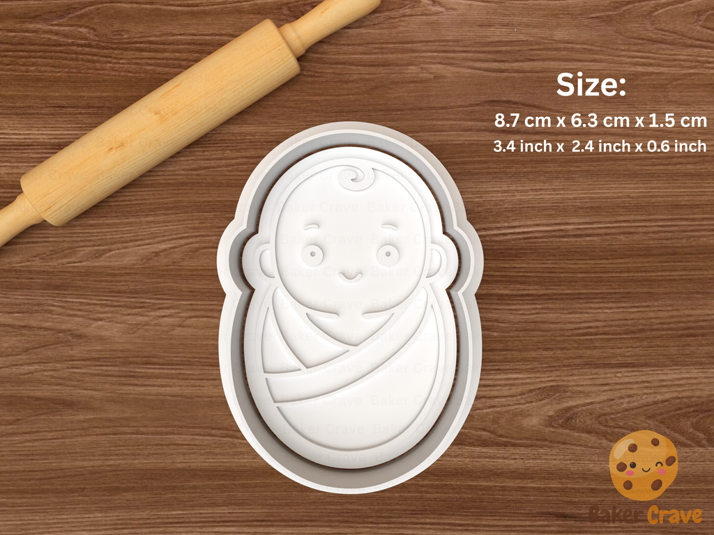 Baby Cookie Cutter Set STL File - baby3