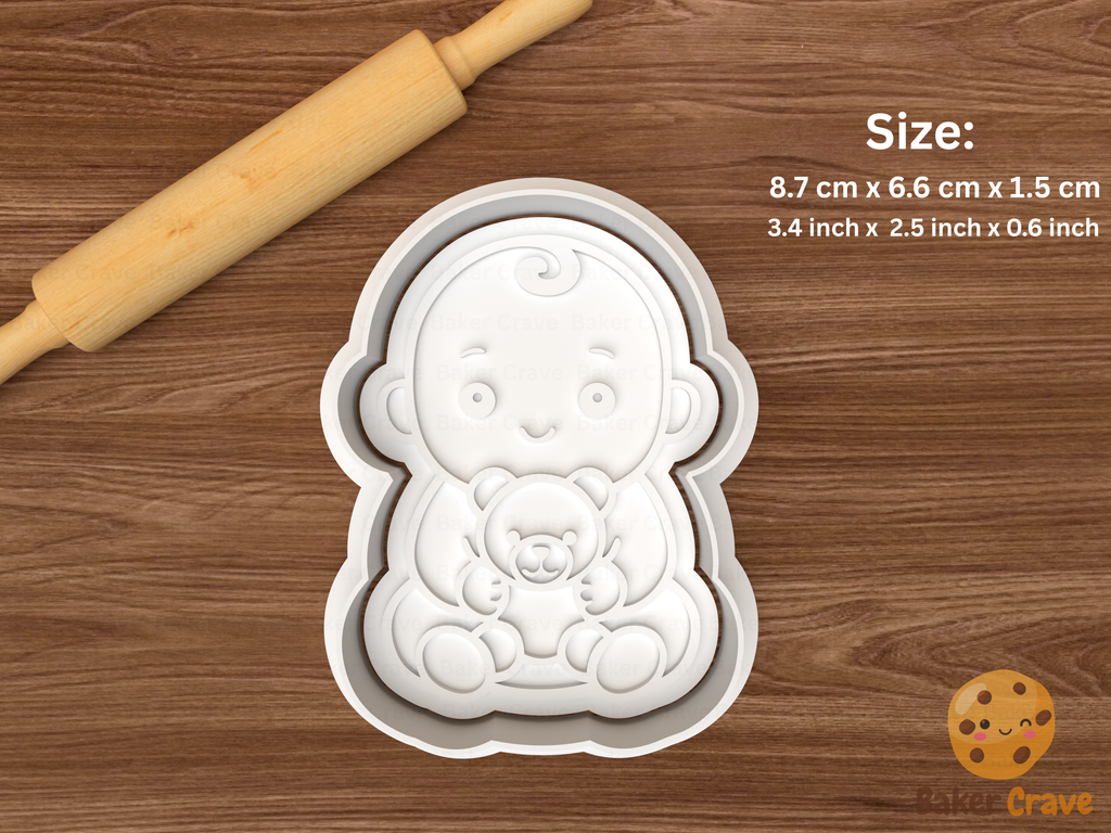Baby Cookie Cutter Set STL File - baby4