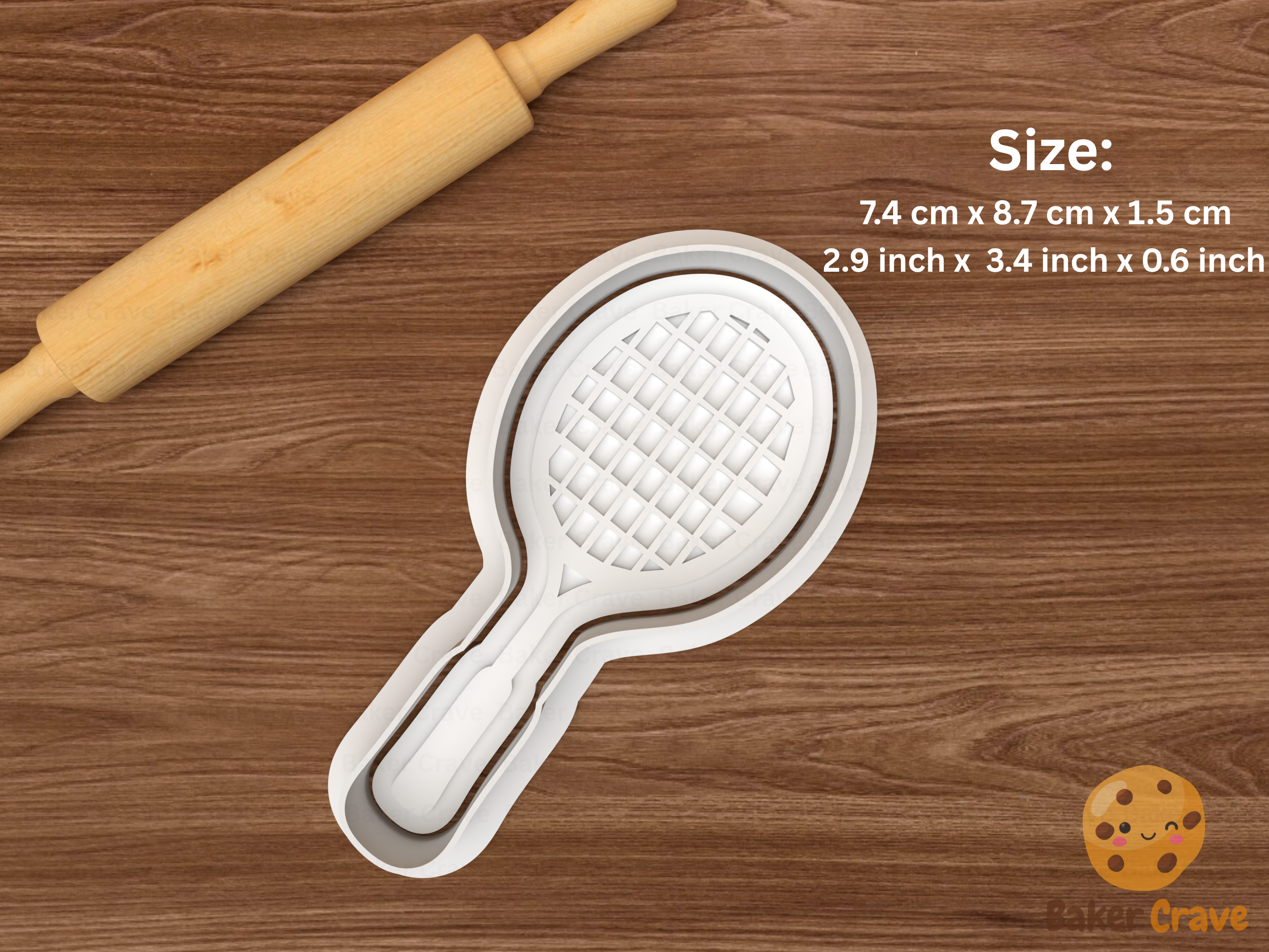 Badminton Cookie Cutter Set STL File - badminton5fix