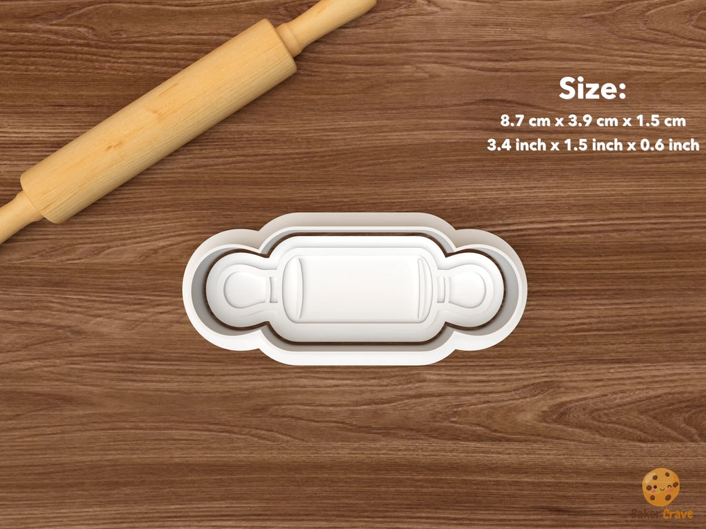 Baking Essentials Cookie Cutter Set STL File - single rolling pin