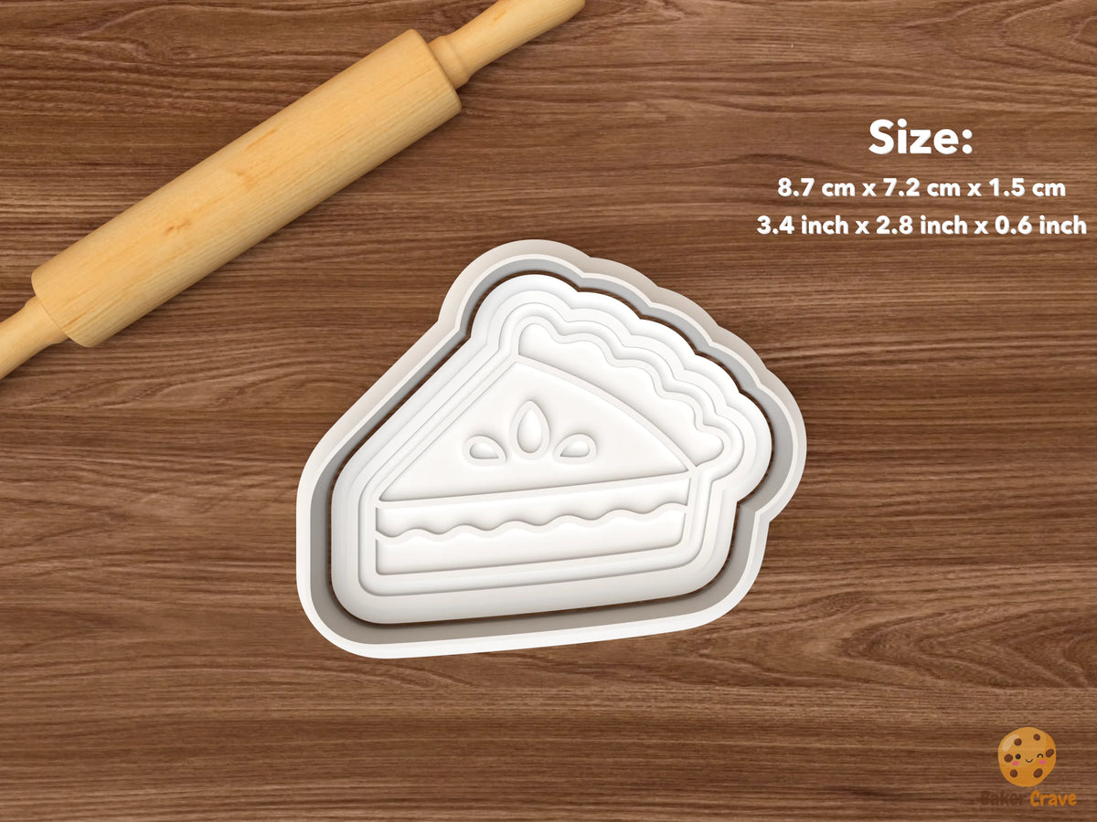 Baking Kitchen Cookie Cutter Set STL File - single pie slice