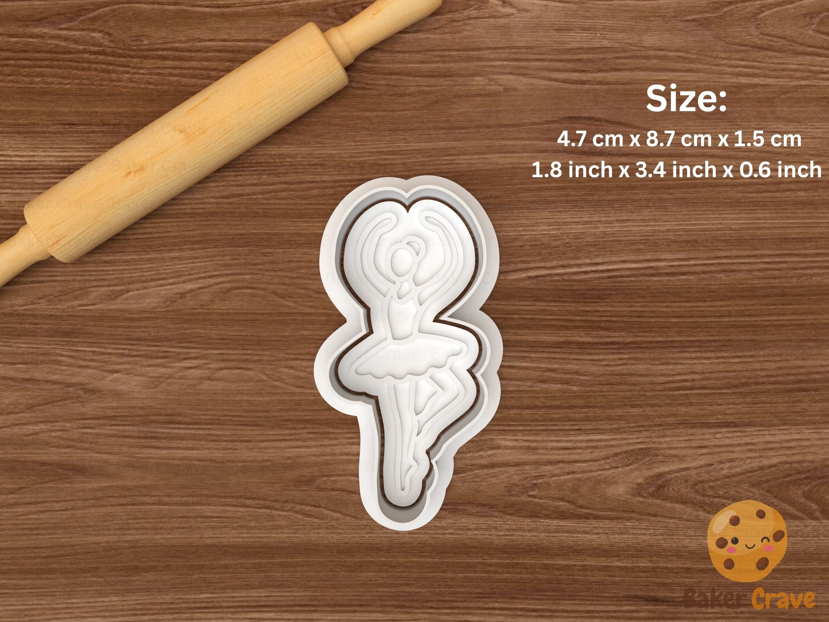 Ballet Cookie Cutter Set STL File - ballet5