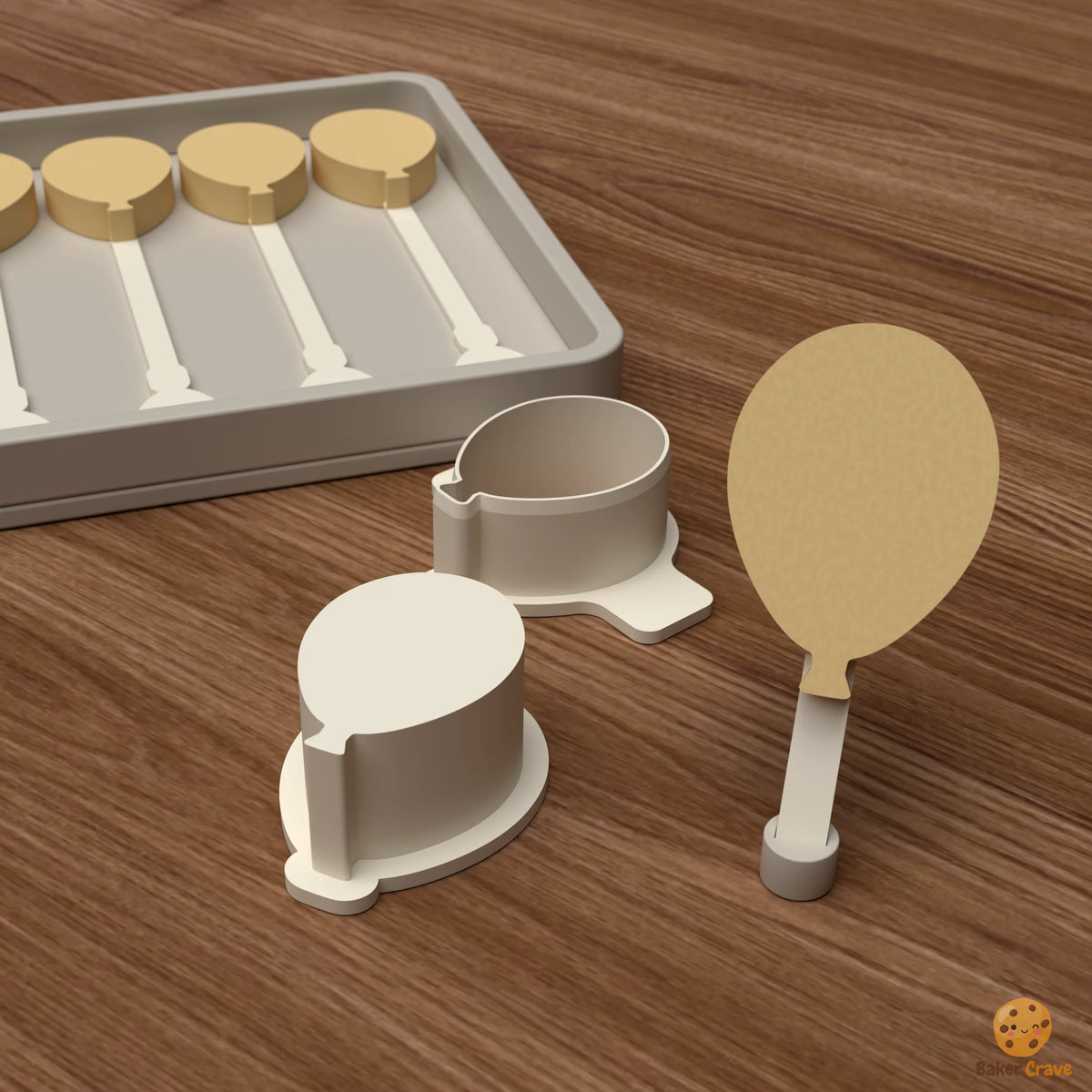 Balloon Cake Pop Mold STL File