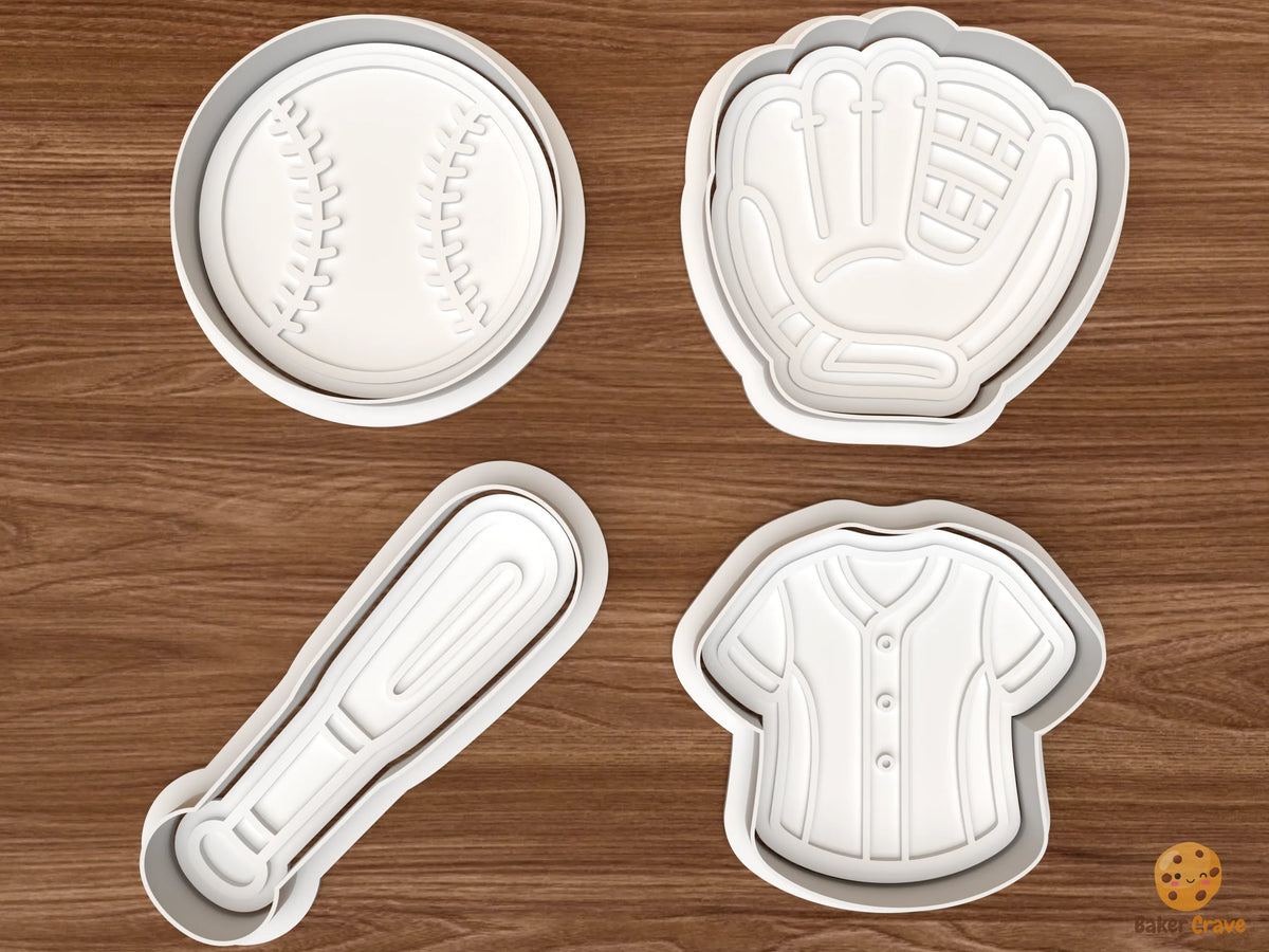 Baseball Cookie Cutter Set STL File - 01 set main